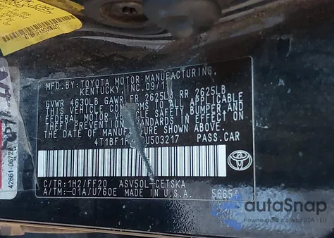 4T1BF1FK9CU503217